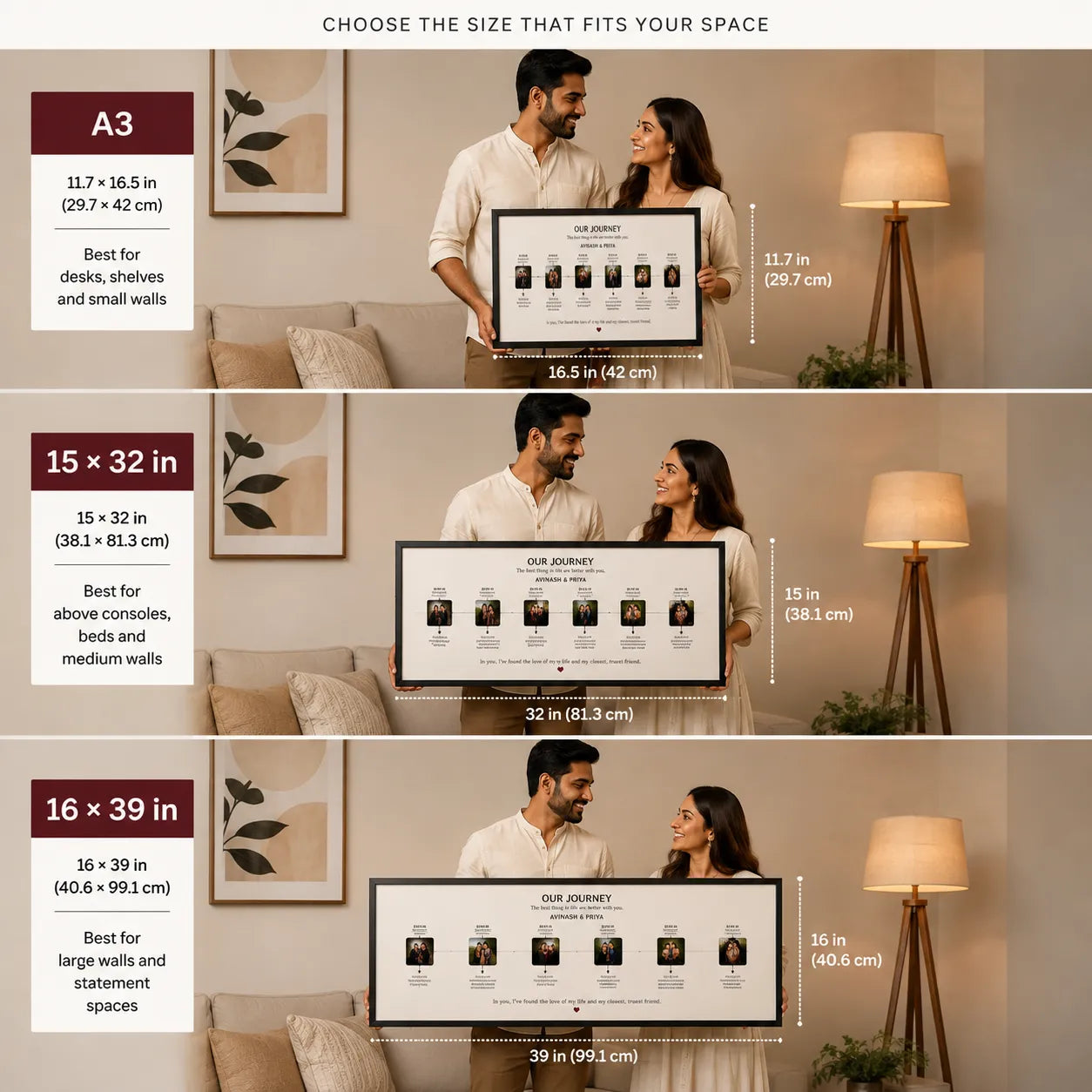 Our Journey Timeline Frame