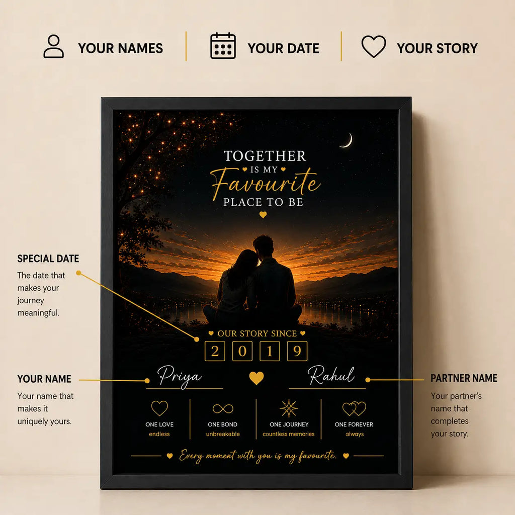 Together is My Favourite Place Frame