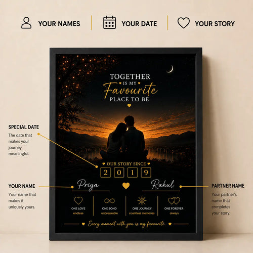 Together is My Favourite Place Frame