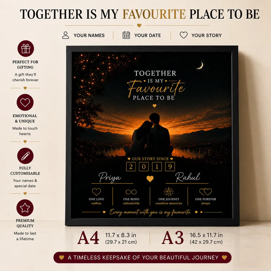 Together is My Favourite Place Frame