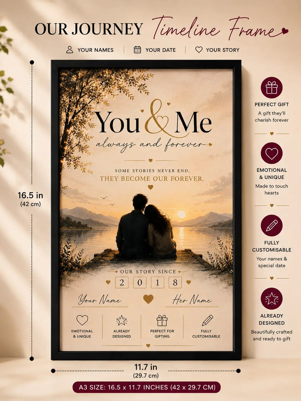 You & Me Forever Frame